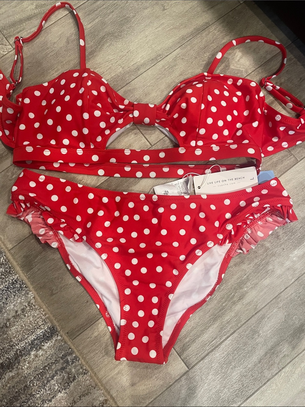 Sexy Red Polka Dot Bikini NWT